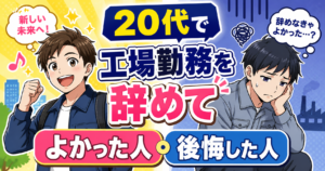 【元リーダーが見送った】20代で工場勤務を辞めてよかった人・後悔した人の決定的な違い｜後悔しないための準備手順